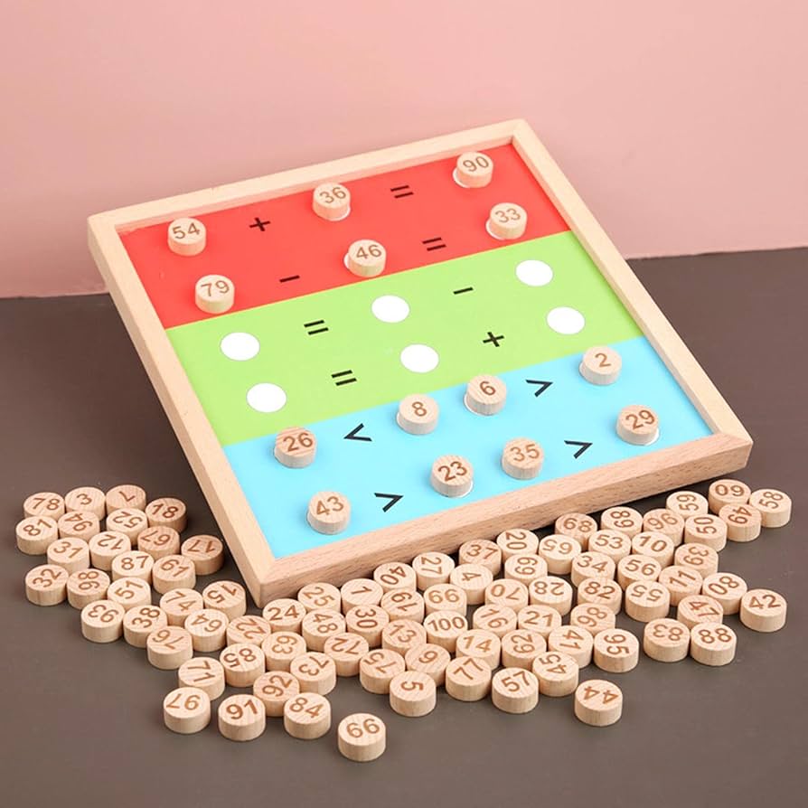 Amazon.co.jp: tan モンテッソーリ 教具 100並べセット 数字